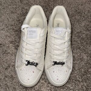 Juicy Couture Sparkling White Sneakers